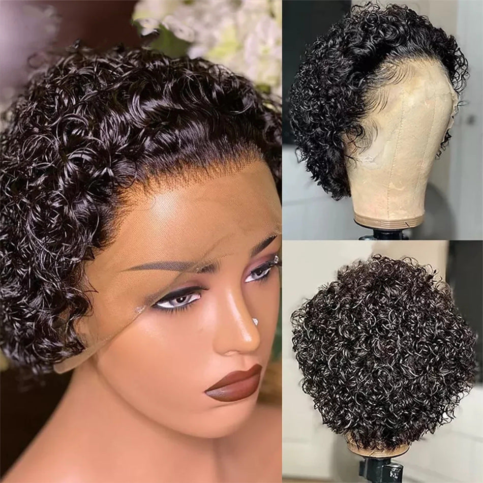 Cut Real Hair Front Lace for women, Wig for women.