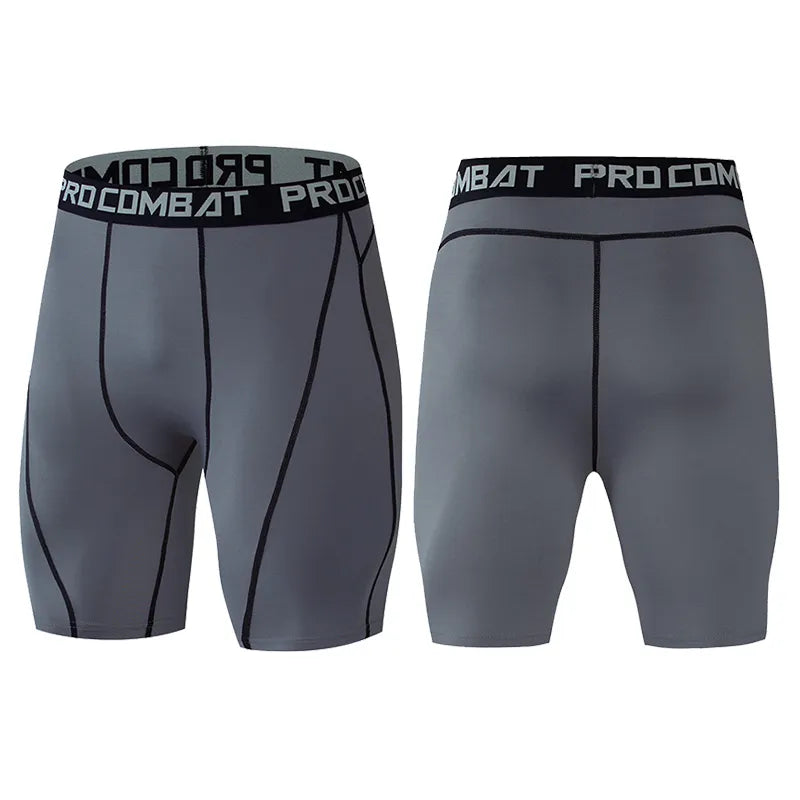 Men Bodybuilding Shorts Fitness Workout Inseam Gym