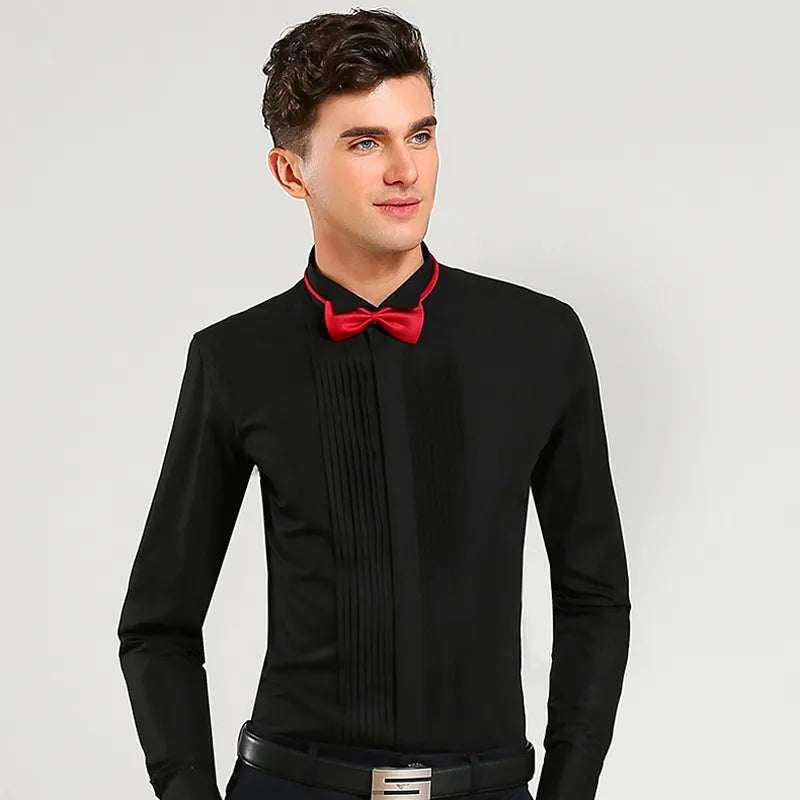 Fashion Groom Tuxedos Shirts Best for Man White Black Red for Wedding.