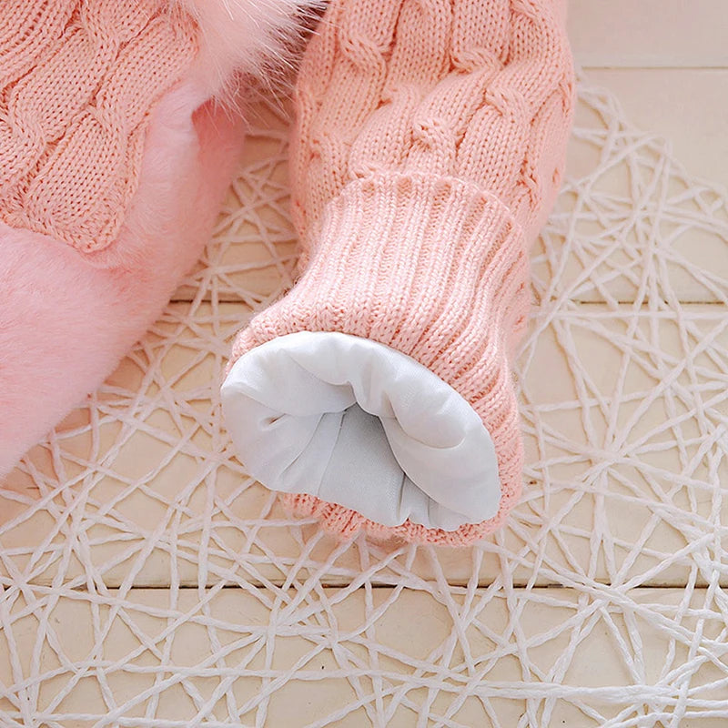 Plush Baby Jacket Thicken Warm Sweater for Girls