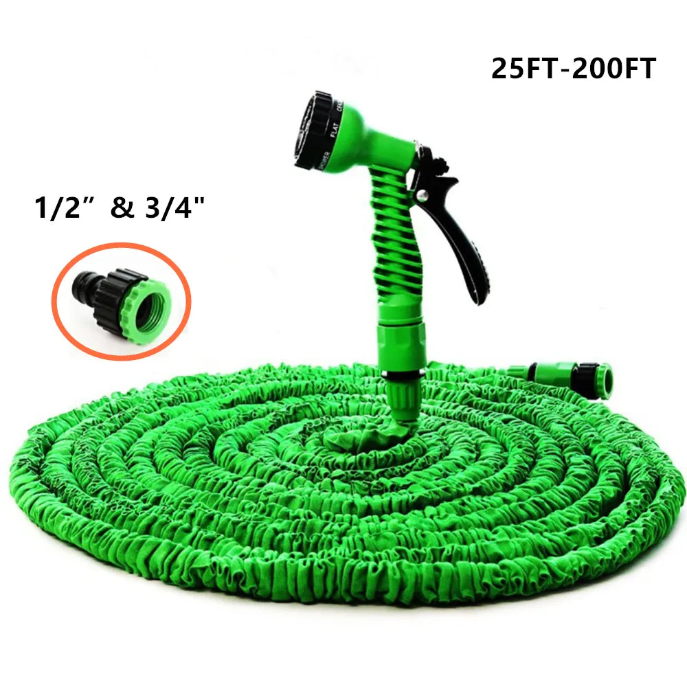 Magic Garden Hose Reels for Watering Flexible Expandable Water Hose 25FT-200FT