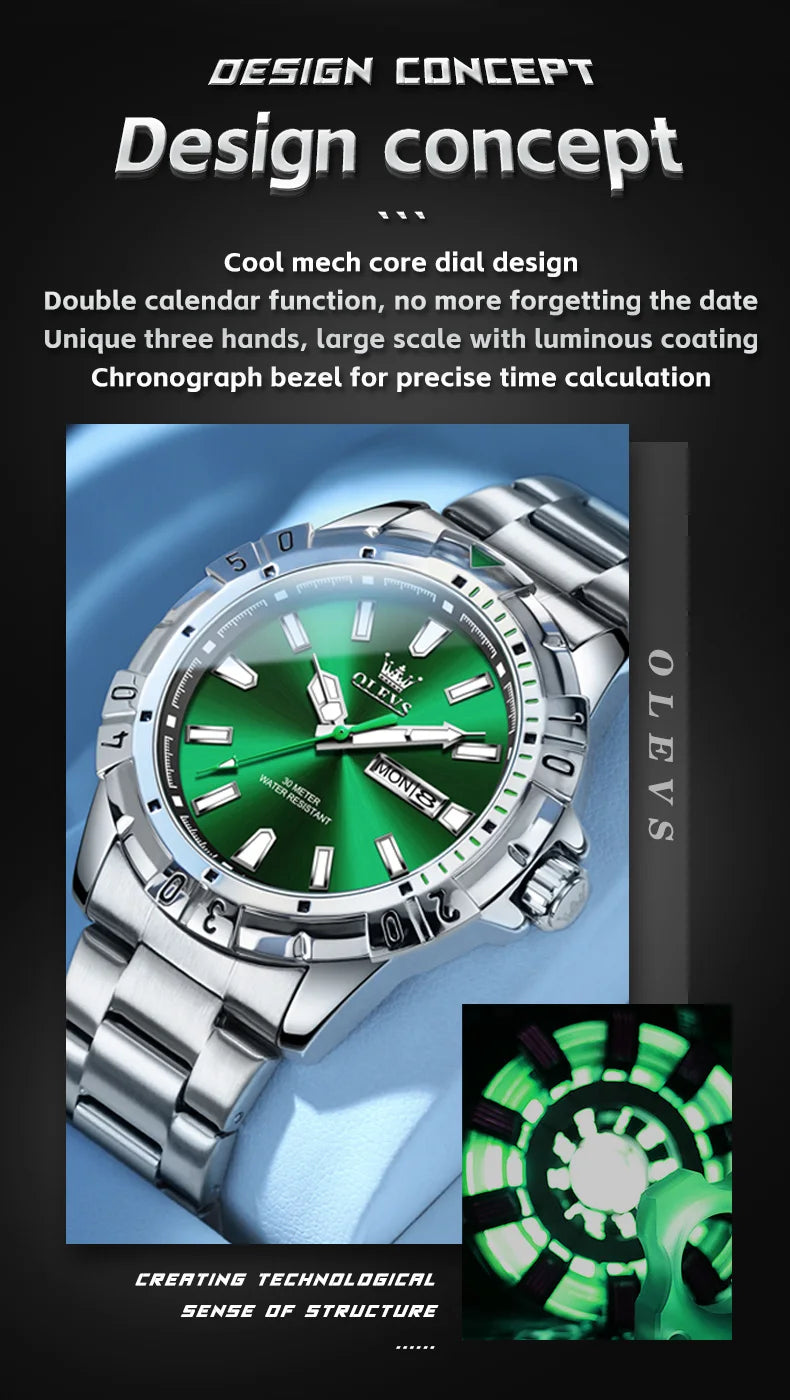 OLEVS 5560 Original Diving Series Quartz Watch for Men