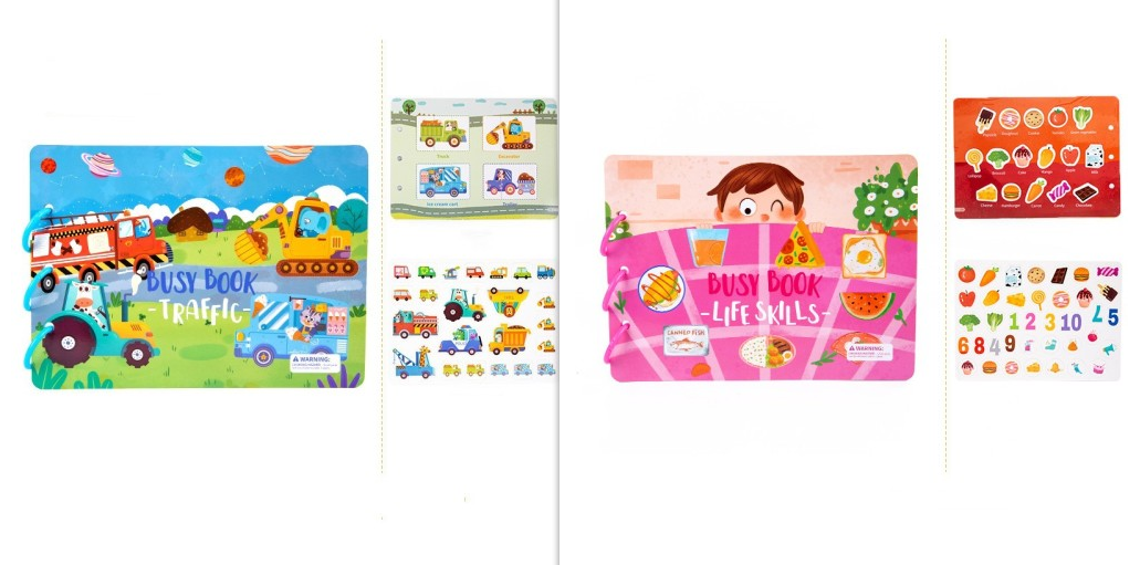 Children's Busy Book Educational Toys Repeated Paste