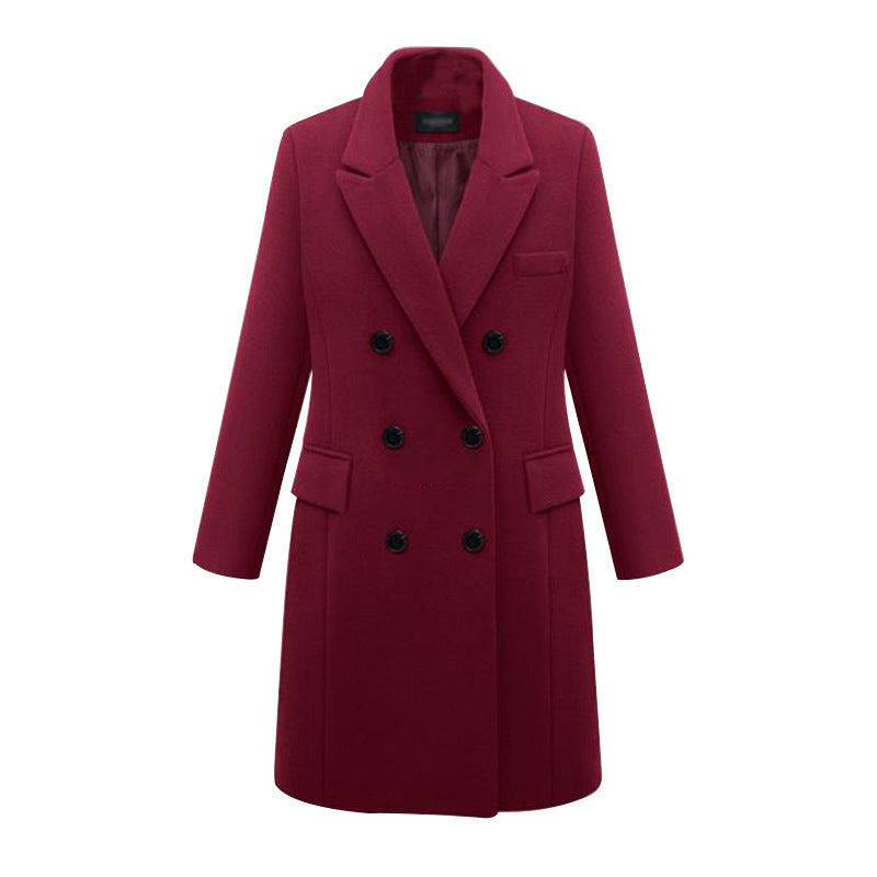 Woolen Automn and Winter women's coat