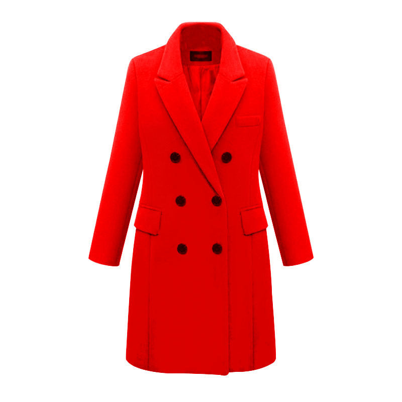 Woolen Automn and Winter women's coat