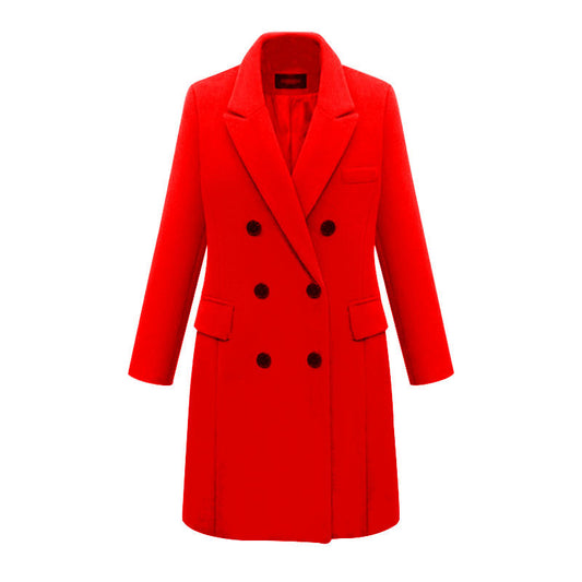 Woolen Automn and Winter women's coat