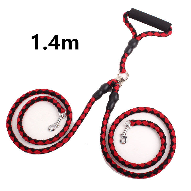 Double-Ended Traction Rope for Walking the Dog Hand-Double-Ended