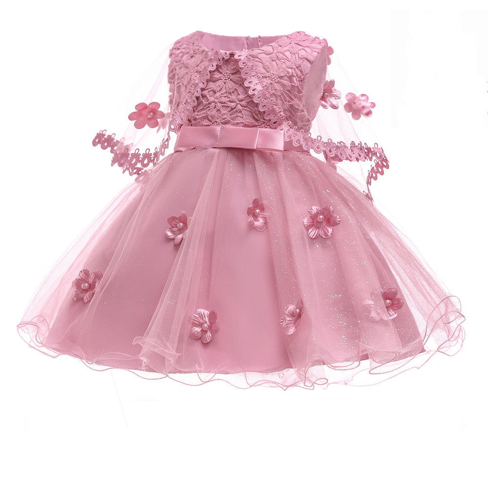 Girls Elegant Wedding Princess Dress Kids Party Formal Dress