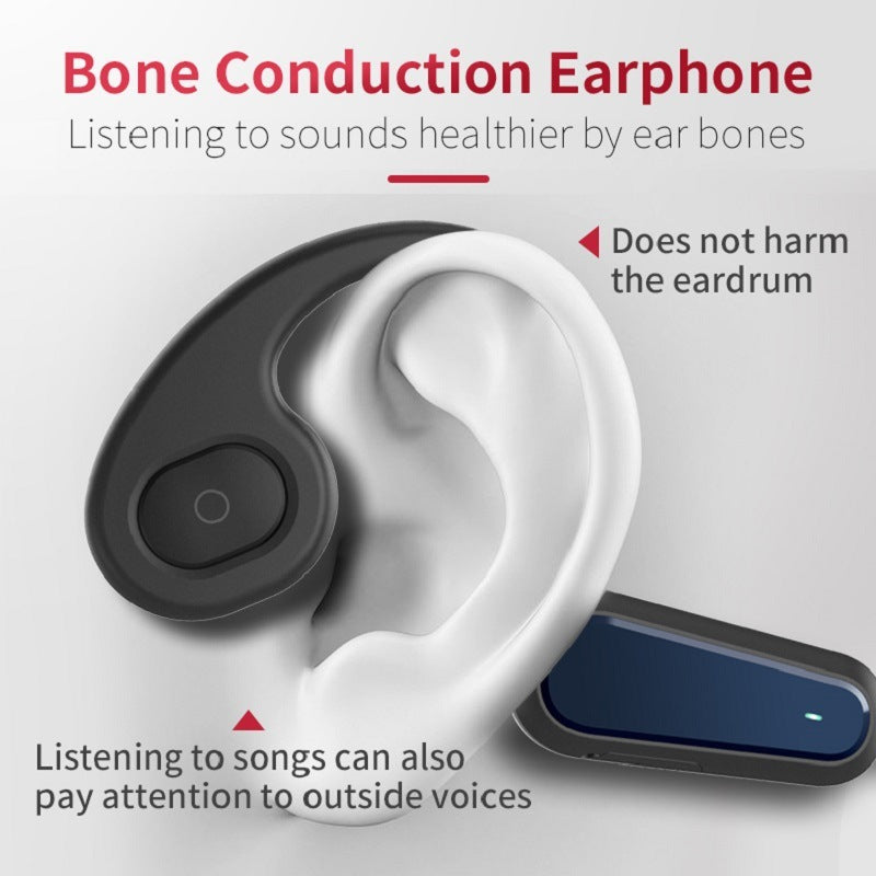 Bone conduction Bluetooth headphone wireless, skin friendly design,