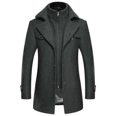 Woolen autumn and winter coat