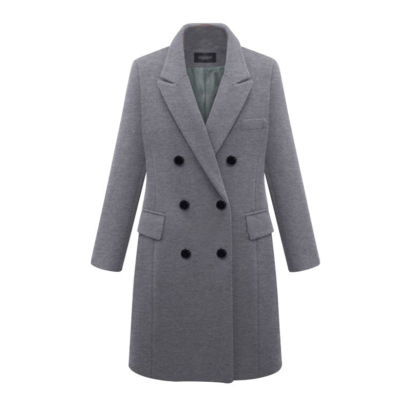 Woolen Automn and Winter women's coat