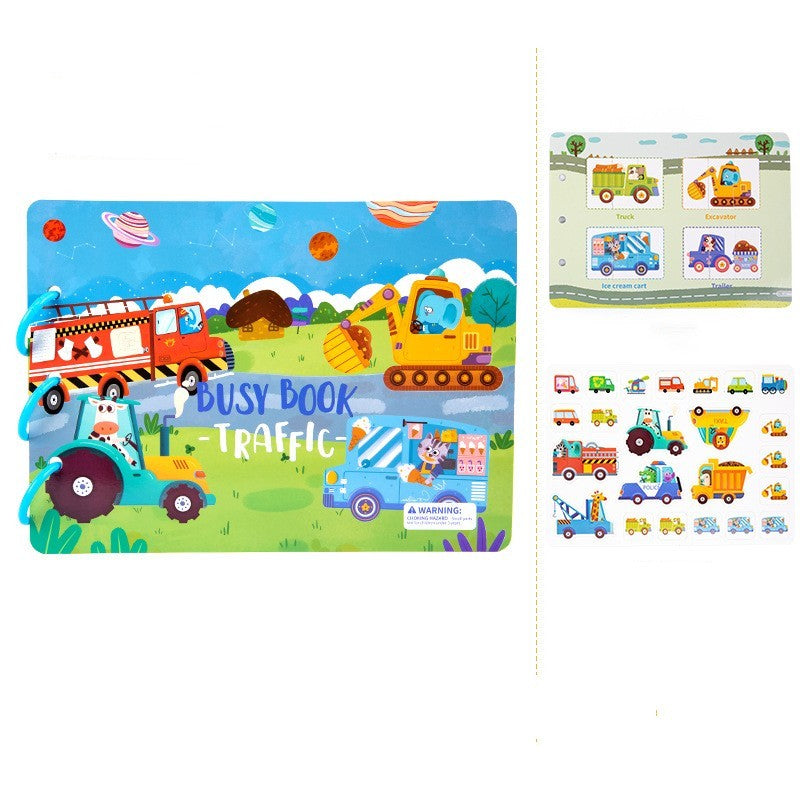 Children's Busy Book Educational Toys Repeated Paste