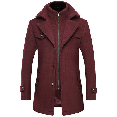 Woolen autumn and winter coat