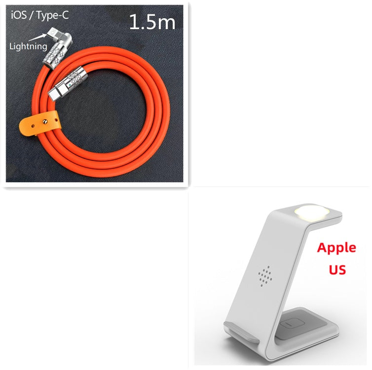 3 In 1 Fast Charging Station Wireless Charger Stand Wireless Quick Charge Dock for Phone Holder