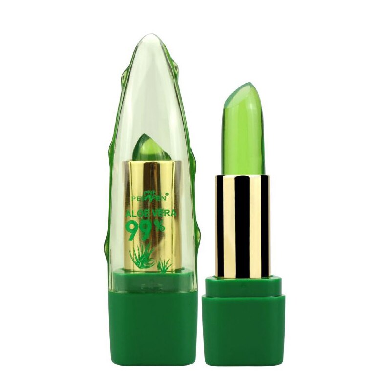 Aloe Vera Gel Lipstick Color Gloss Moisturizer Anti-Drying