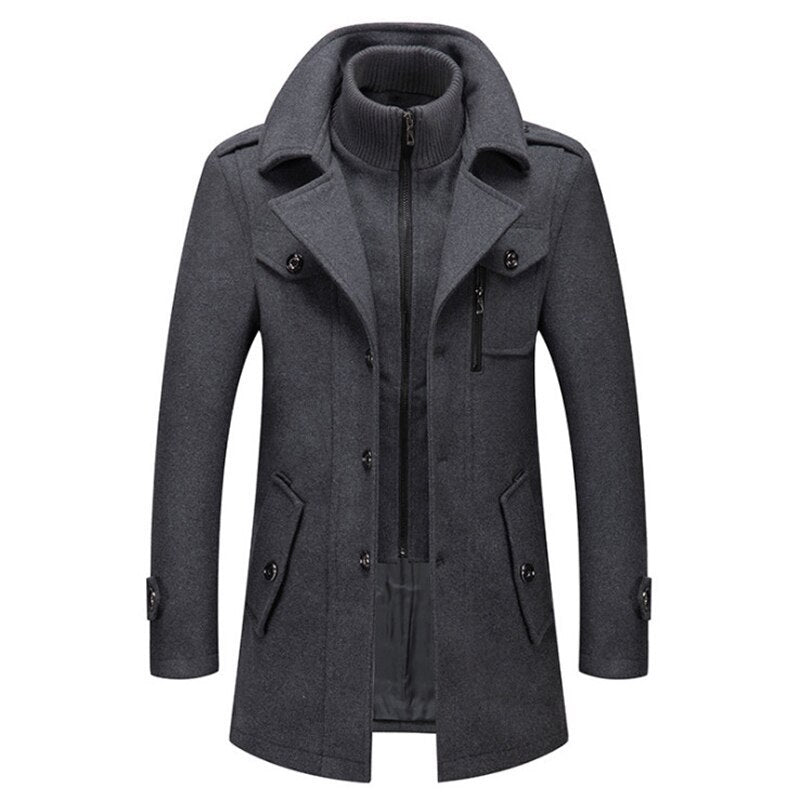 Cold-resistant Plus Cotton Coat, Jacket Woolen for Men