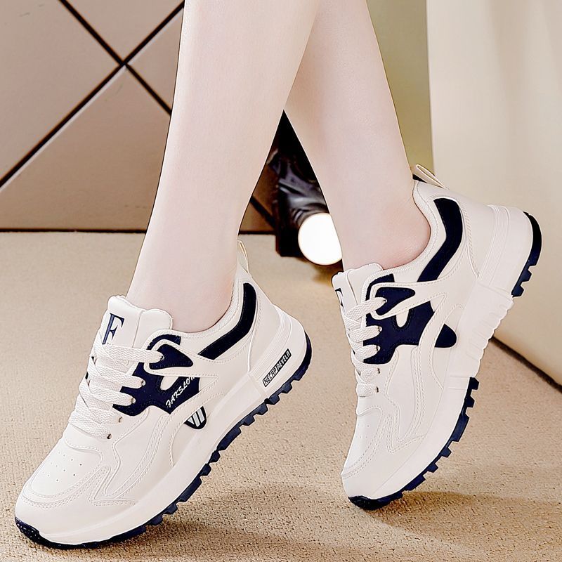 Style Women shoes All-matching with lightweight running Leather