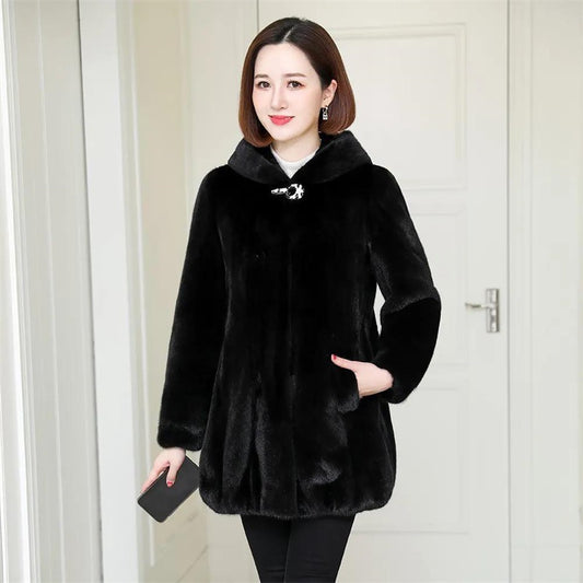 Ladies Winter Mink and Fur Coat