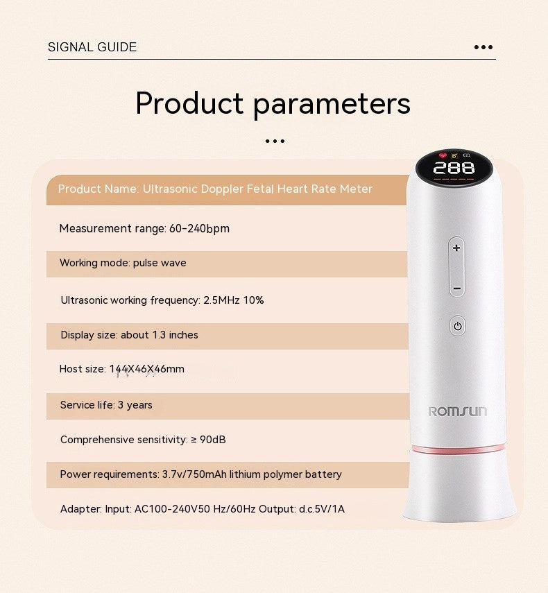 Fetal Heart Testing Appliance Household Pregnant Women Charging