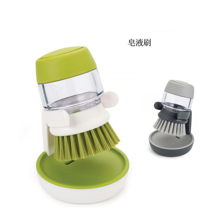 British JESOPB Washing Pan Brush Kitchen Cleaning Brush Soap Liquid Scrubbing Cleaner Can Wash Bowl Brush