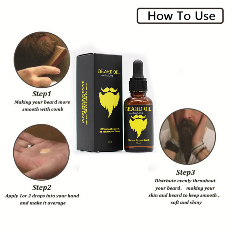 Men's Beard Hair Moisturizing Care Oil