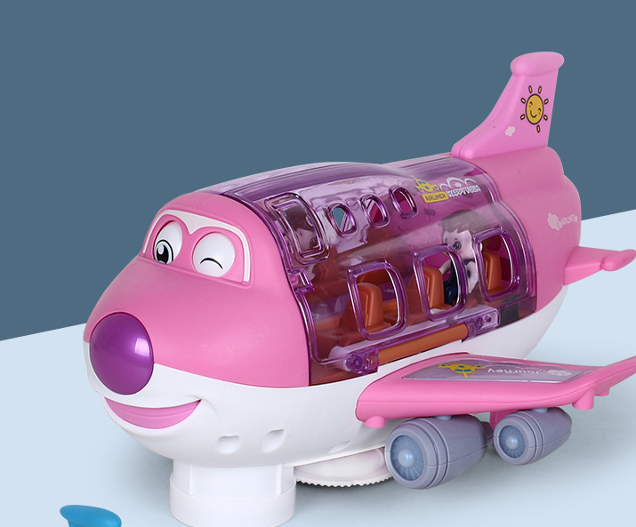 Electric Universal Cartoon Airplane Lights Music Rotation Toys