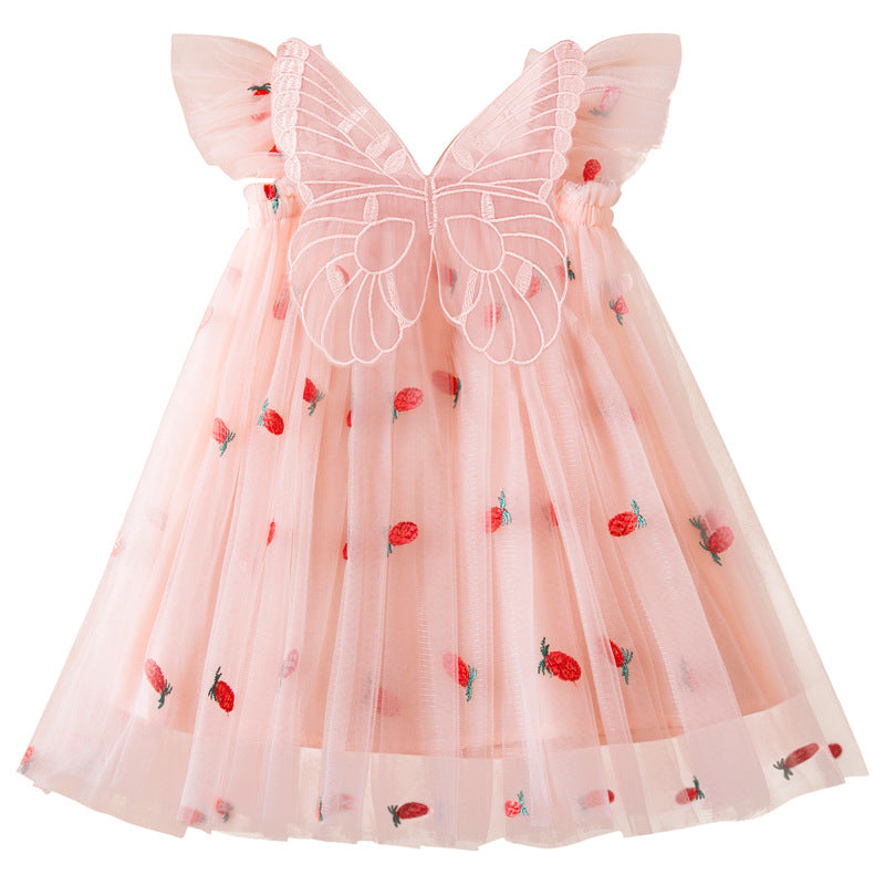 Korean Style Embroidered Mesh Princess Dress Fairy Dress