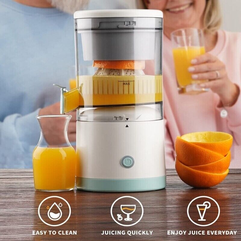 Electric Fruit Juicer Squeezer - Portable Wireless Machine For Orange Lemon USA