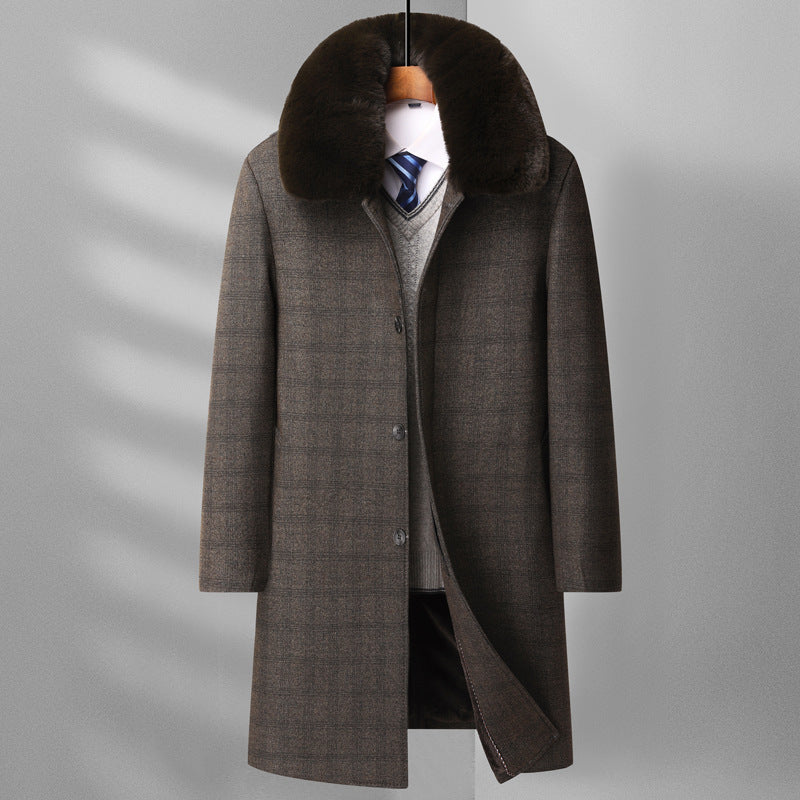 Men's autumn and winter Wool Overcoat