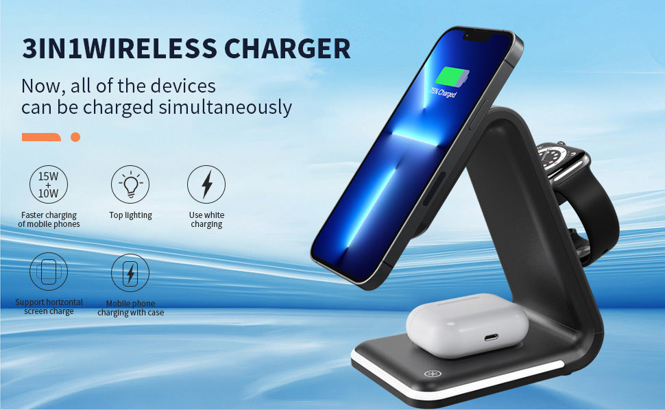 Magnetic Three-in-one Wireless Charger