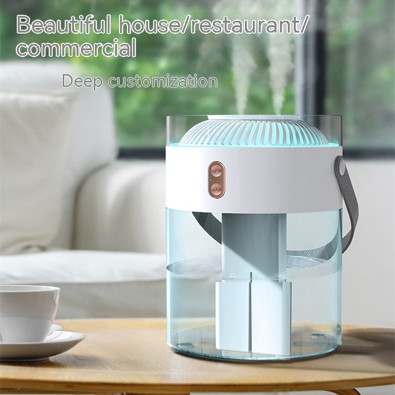 Large Capacity Double Spray Humidifier 26L Ambience Ligh Portable Water Replacement