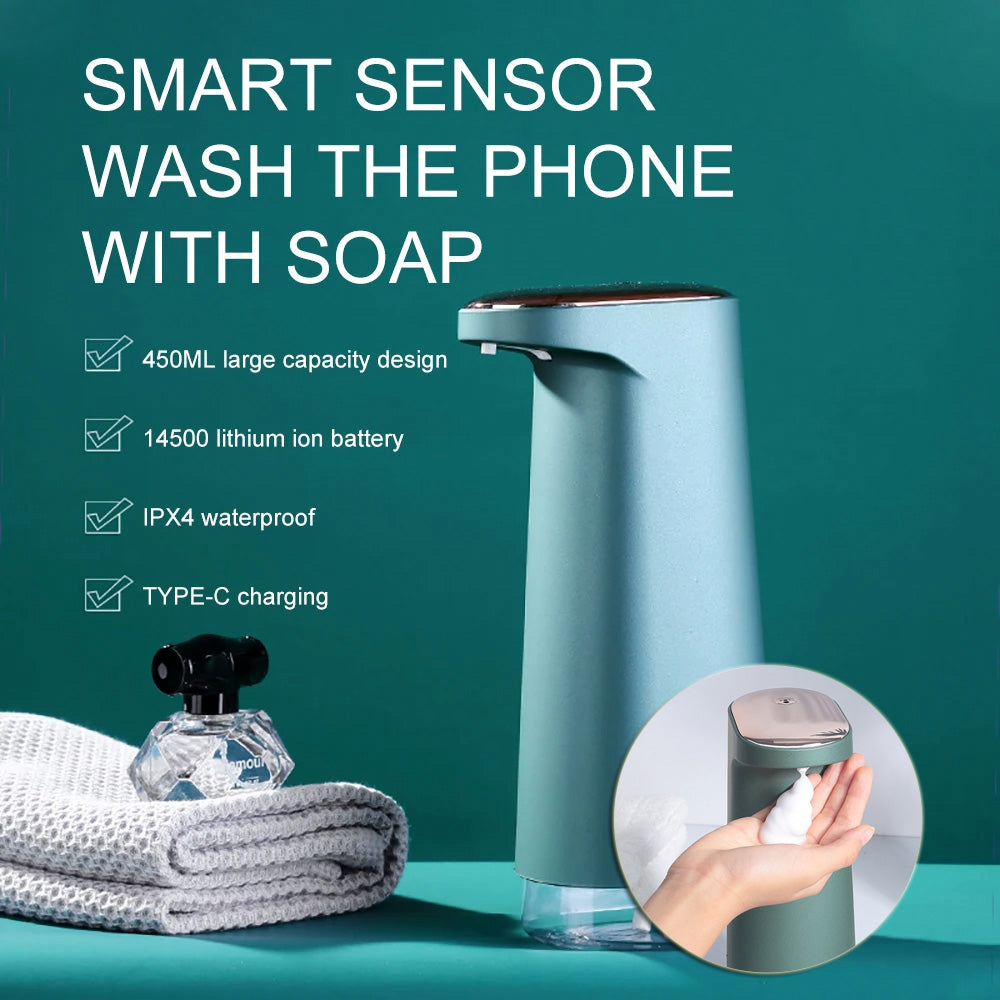 Automatic Foam Soap Dispensers Smart Washing Hand Sanitizer Sensor