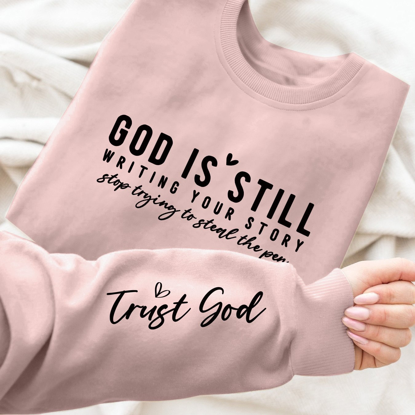 Vibrant Letter Print Crew Neck Sweatshirt Soft