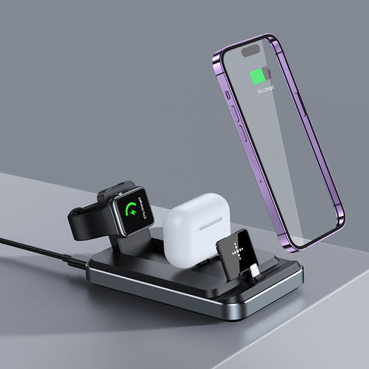 Flat Folding Three In One Wireless Charger