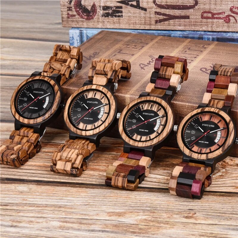 DODO DEER Wooden Watch Men Luxury Brand Design