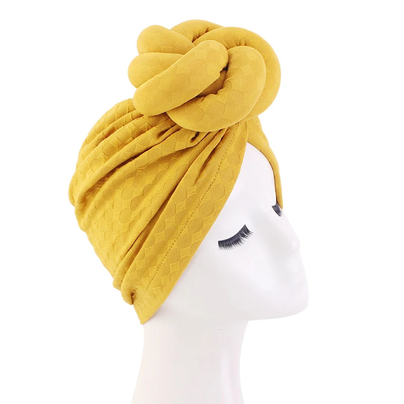 New African Turban for Women Large Flower Stretch Turban Headwrap Beanie