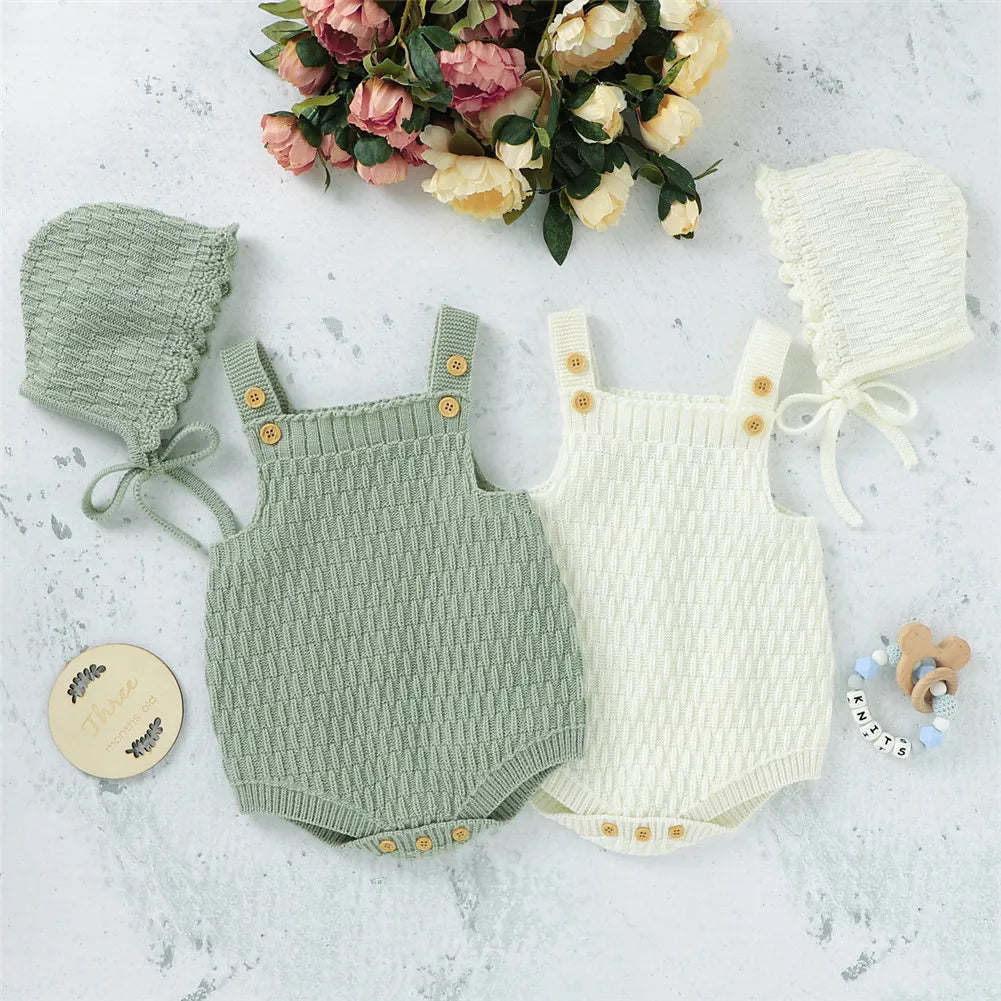 Baby Spring Autumn Clothes Set Knitted Romper