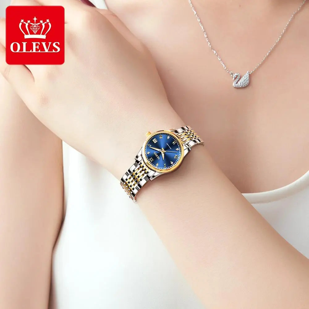 OLEVS Women Luxury Automatic Mechanical Watch Waterproof