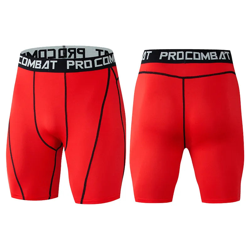 Men Bodybuilding Shorts Fitness Workout Inseam Gym