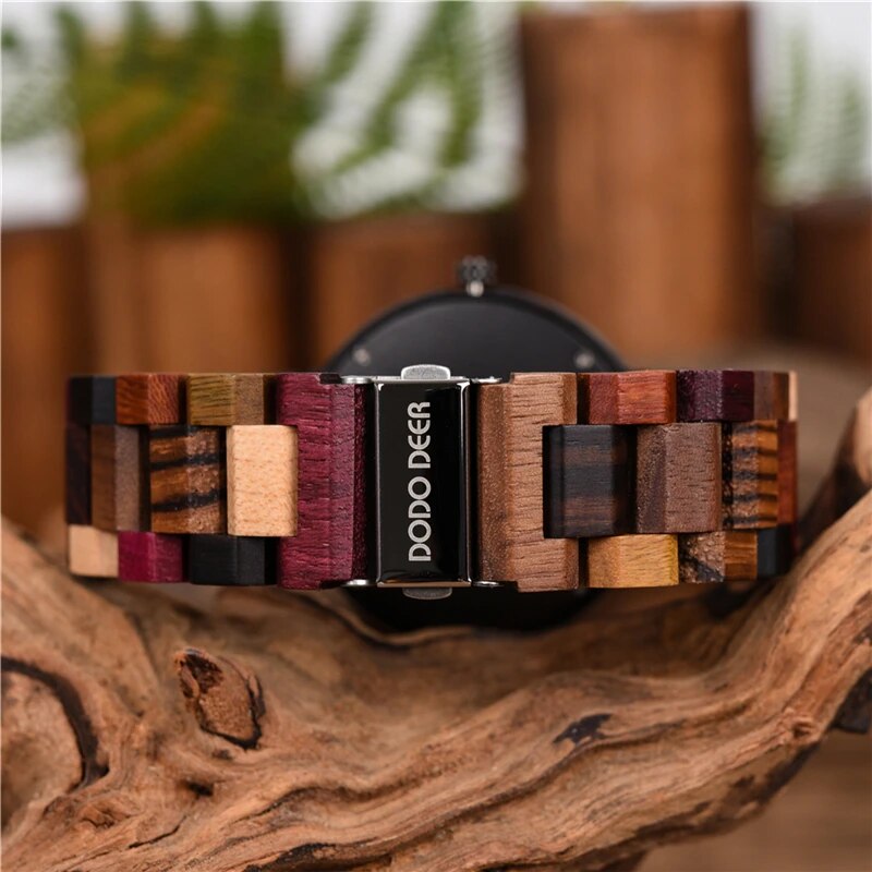 DODO DEER Wooden Watch Men Luxury Brand Design