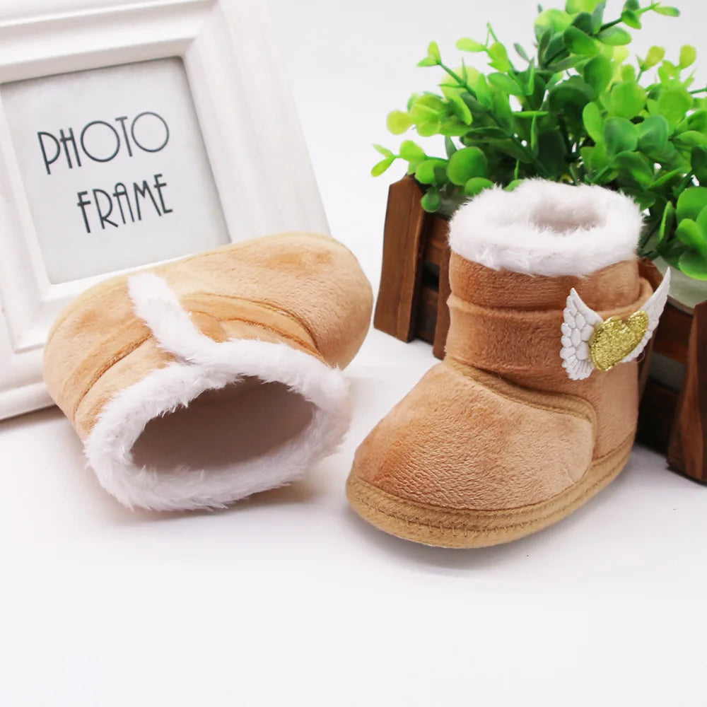 Newborn Baby Girl Plush Snow Booties Keep Warm
