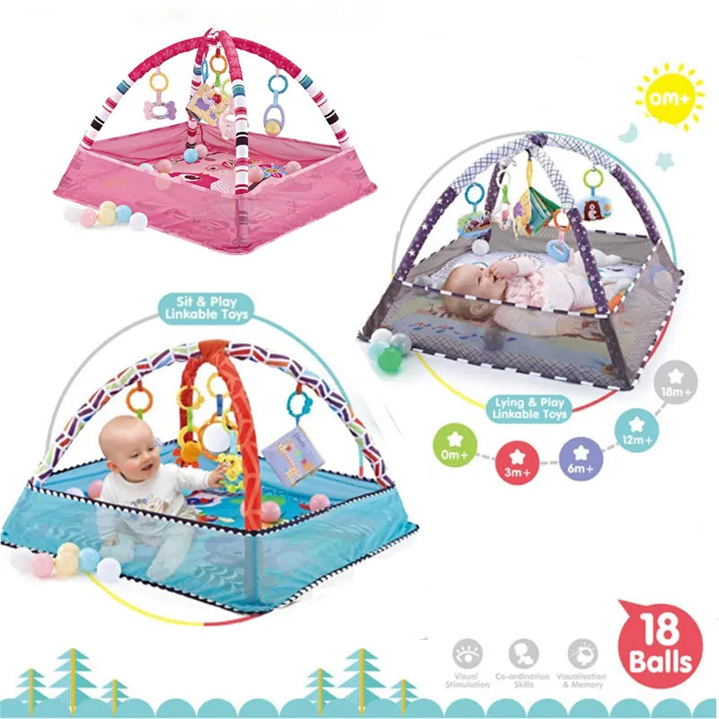 Baby Fitness Frame Crawling Game Blanket Multifunctional Educational