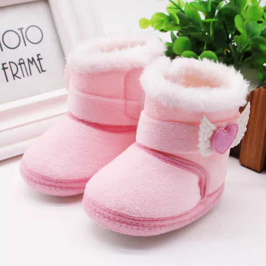 Newborn Baby Girl Plush Snow Booties Keep Warm