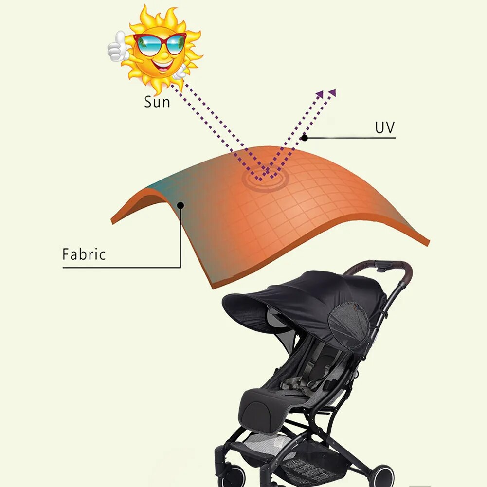 Stroller UV-resistant Awning Universal Detachable Baby Sunshade