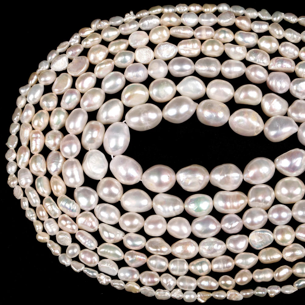 Natural Freshwater Pearl Beads High Quality Irregular Shape Punch Loose Beads for Jewelry Making DIY Necklace Bracelet