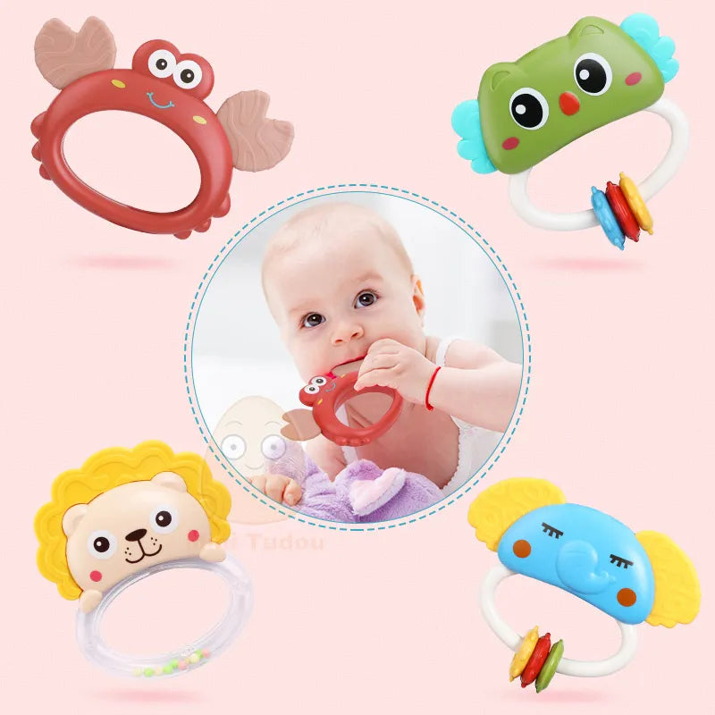 Baby Crib Mobile Rattle Toy For 0-12 Months Infant Rotating Musical Projector