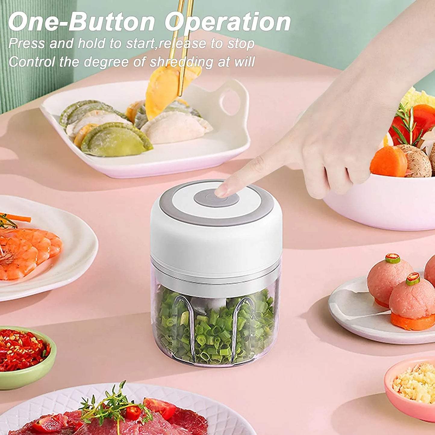 Mini USB Garlic Chopper, Meat, Grinder, fruits Masher Machine