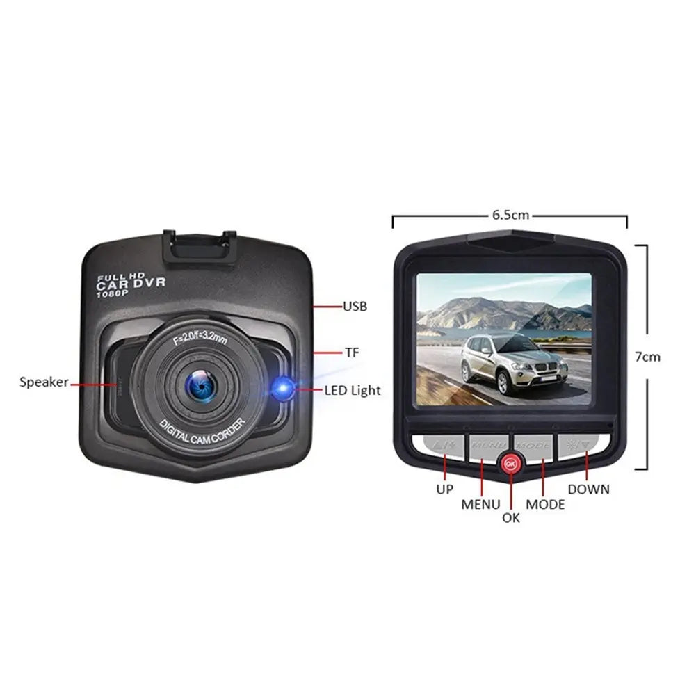 Car Camera HD 1080P Dashcam DVR Recorder Dash Cam