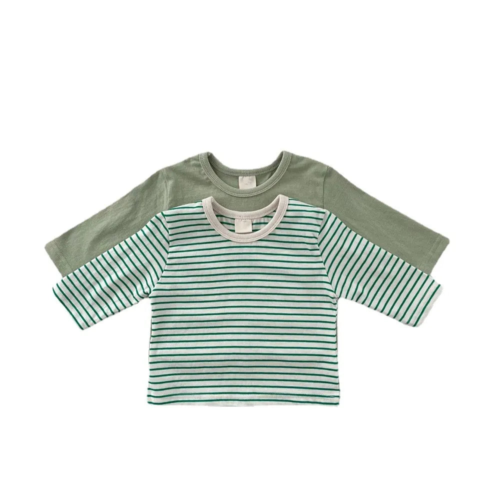 Infant Newborn Girls Autumn Full Sleeve Striped Top