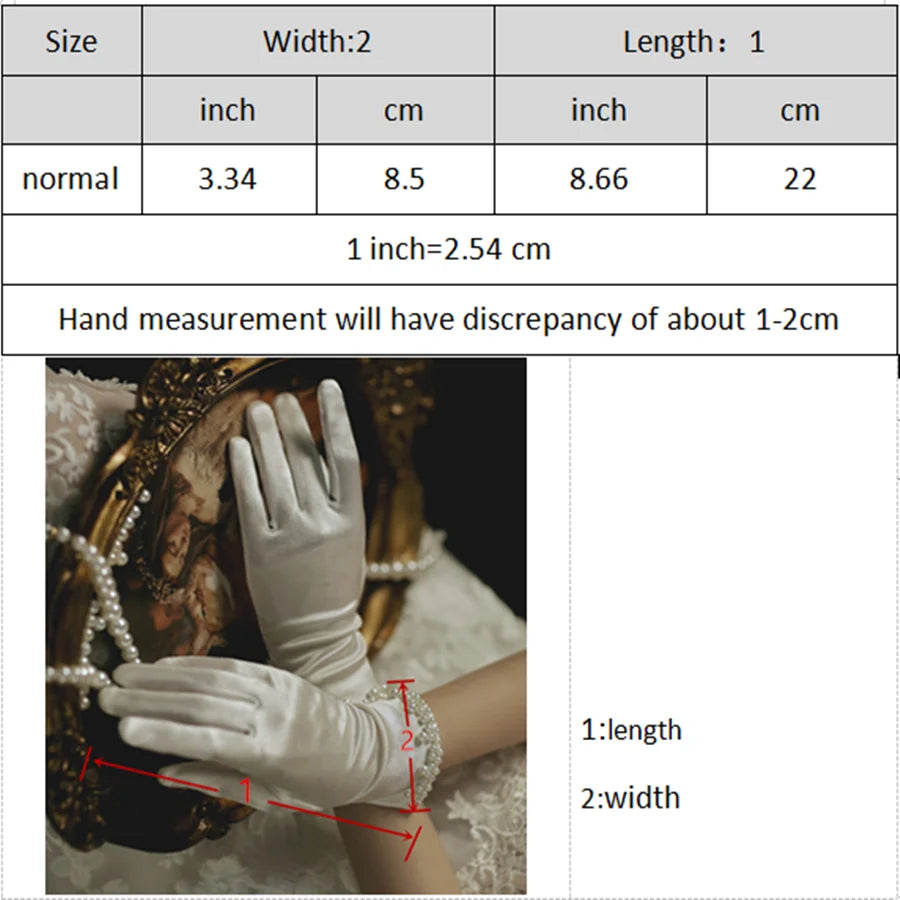 New Arrival Ivory Bridal Gloves, Gant Mariage Femme Novia Bride Wedding 2024